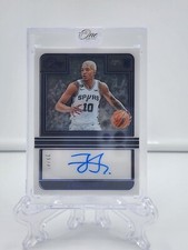 2022-23 Jeremy Sochan Panini One And One Blue Rookie On Card Auto /49 - Spurs