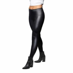 Leggings By Jane and Bleecker Mujer Imitación Cuero Legging, Negro, Talla XL - Imagen 1 de 4