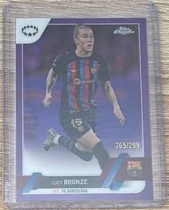 2023 Topps Chrome UEFA Women's Champions Lucy Bronze Purple Lasers Parallel /299