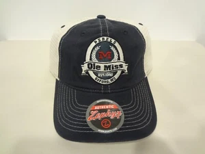 Vintage NCAA Ole Miss Rebels Snapback Cap Hat 90s Zephyr NEW NWT Mesh - Picture 1 of 4