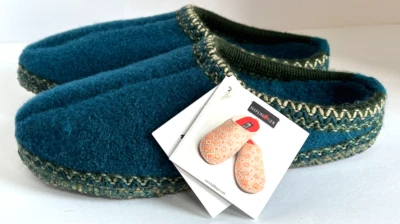 Zapatilla HAFLINGER AS Turkis AS2932 lana de pavo real soporte arco UE 37 41 Foto 1 de 4