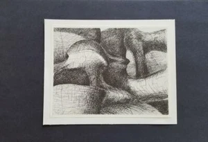 Henry Moore ""Platte 26 aus Elefantenschädel montiert mit Offset-Lithographie 1973 - Bild 1 von 5