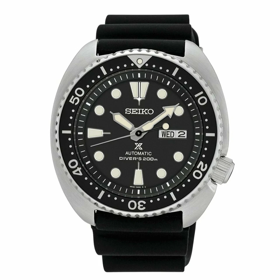 New Seiko Prospex Automatic Divers Watch Black Silicon Strap SRPE93 - Image 1 of 1