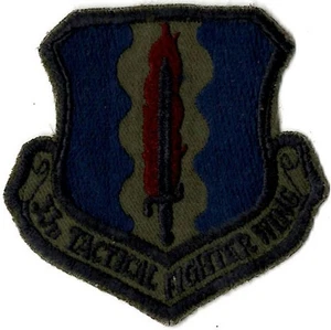 USAF 33rd TACTICAL FIGHTER WING MILITARY PATCH - Picture 1 of 1