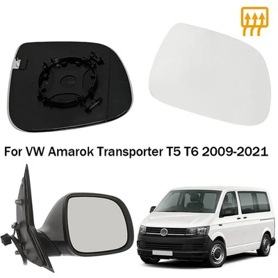For VW Amarok Transporter T5 T6 2009-2021 1Pc With Heated Rearview Mirror Glass - Image 1 of 4