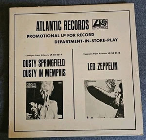 Dusty Springfield / Led Zeppelin - Promotional LP For Record Dept. In Store Play - Picture 1 of 11
