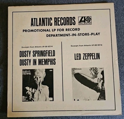Dusty Springfield / Led Zeppelin - Promotional LP For Record Dept. In Store Play - Image 1 of 4