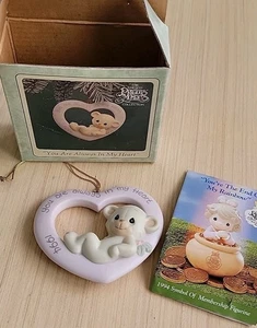 Enesco 1994 Precious Moments “You Are Always In My Heart” Ornament Original Box - Picture 1 of 4