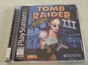 Tomb Raider III 3 (PlayStation 1 PS1) Black Label CIB COMPLETE & TESTED - Picture 1 of 4
