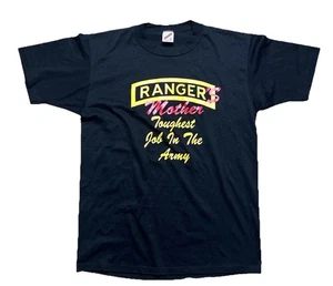 Vintage Ranger's Mother Toughest Job In The Army Shirt Size Large Single Stitch - Picture 1 of 11