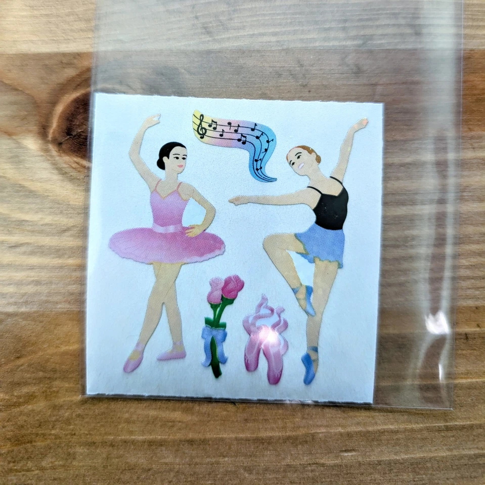 Bailarinas Prismáticas Sandylion Vintage Adhesivo Mod Foto 1 de 1