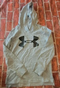 Under Armour Boys Hooded Shirt Sz 5 Gray - Picture 1 of 1