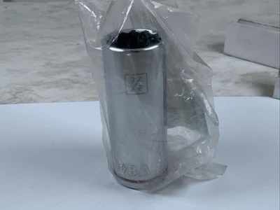 KOBALT 337756,  7/8in.  1/2 Drive Deep 12pt SAE Socket-Red Stripe-Store Pkging - Image 1 of 4