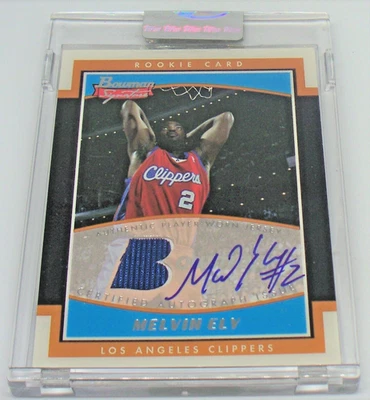 2002 Melvin Ely Bowman Signatures Autograph Relic Encased Rookie #SE-ME 969/999 - Image 1 of 2