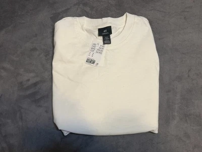 Camiseta H&M Blanca Grande - Talla Mediana (Nueva con Etiquetas) Foto 1 de 4