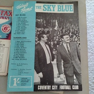Coventry City V Sunderland Division One 28th October 1967 Programme - Picture 1 of 4