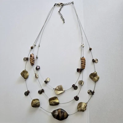 Gargantilla collar alambre memoria cinética vintage moneda Keshi perlas sirena playa Y2k Foto 1 de 4