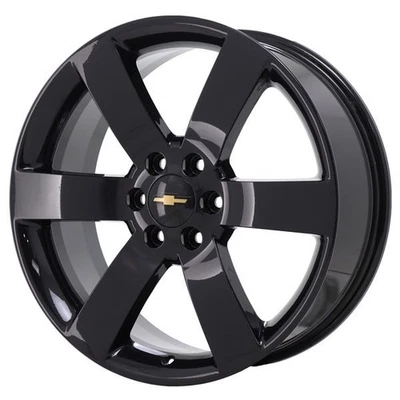 20" Chevrolet Trailblazer Wheel Rim Factory OEM 5254 2004-2009 Gloss Black - Image 1 of 2