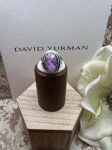 David Yurman ovaler Ring mit Amethyst Größe 8 Sterlingsilber 0,925 - Bild 1 von 12