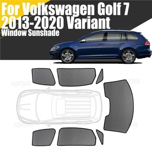 Magnetic Window Sunshade For VW Golf 7 2013-2020 Mesh Windshield Frame Curtain - Picture 1 of 14