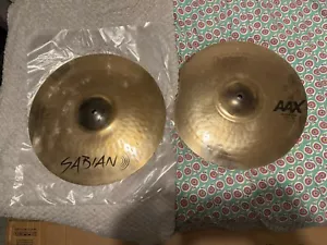 Sabian AAX Hi hats 14” Medium cymbals - Picture 1 of 6