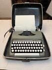 Vintage SCM Smith Corona Super Sterling Manual Portable Typewriter With Case