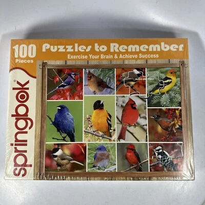 2017 Springbok | Puzzles To Remember | Songbirds | 100 Pc Puzzle - Image 1 of 4
