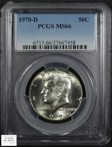 1970 D Kennedy Silver Half Dollar 50C PCGS MS 66 - Picture 1 of 5