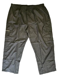 Pantalones cortavientos negros talla grande XJC 4XL para hombre - Imagen 1 de 8