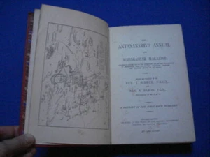The Antananarivo Annual and Madagascar Magazine. VOL. I. 1875-1878 | Bon état - Imagen 1 de 1