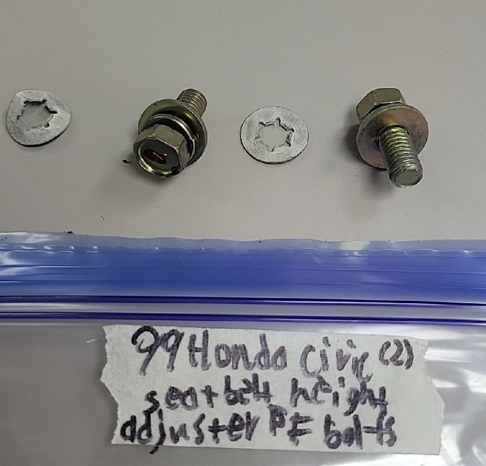 99 Honda Civic EK4 1996 99 cinturón de seguridad ajustador de altura pernos PF Foto 1 de 1