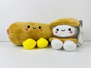 Hallmark Better Together Magnetic Plush Stuffy Set Hot Dog & S’mores New w/ Tags - Picture 1 of 14