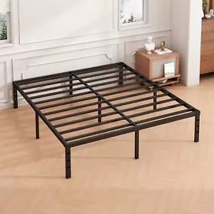 14 Inch Queen Bed Frame - Sturdy Metal Platform Queen Size, No Box Spring Needed - Picture 1 of 9