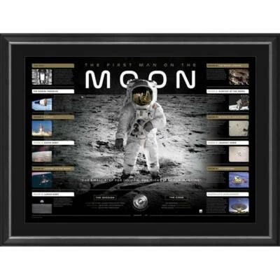 THE FIRST MAN ON THE MOON LANDING Limited Edition Print Framed Neil Armstrong - Image 1 of 4
