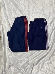 Lot Of 2 Adidas Track Lounge Athletic Pants Sz L Men - Picture 1 of 24