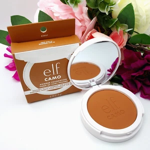 Tan e.l.f. Camo Powder Foundation Lightweight Primer-Infused Buildable 425 NEW - Picture 1 of 16