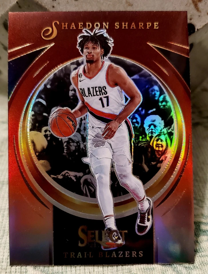 2022-23 Shaedon Sharpe Panini Select Certified Red Prizm SSP Rookie RC  - Image 1 of 4