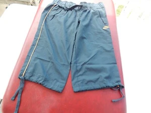 Nike Womens Pants Capri Sport Wear Dark Gren Orange Stripe PM-393053 - Picture 1 of 8