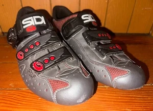 SiDi Genius 4 Carbon sole 43 EU 9 US Mens road bike cycling shoes gray/red/black - Picture 1 of 10