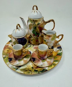 Formalities 10pc  Miniature Porcelain Tea Set Perfect for American Girl Doll - Picture 1 of 5