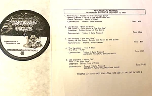 9/12/88 PSYCHEDELIC PSNACK RADIO SHOW, 5 MINI SHOWS (9 TO 15 MIN) & INTERVIEWS - Picture 1 of 1