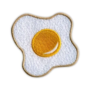 Sunny-Side Up FRIED EGG Patch/Badge Embroidered - Picture 1 of 1