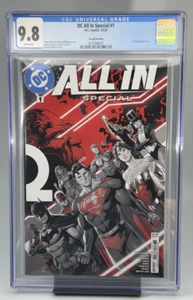 Cubierta envolvente especial todo en DC Comics #1 segunda impresión CGC 9,8 casi nueva/m - Imagen 1 de 3