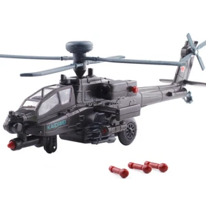 1/64 Boeing AH-64D Apache Helicopter Model Diecast Military Vehicle Toy for Boys - Picture 1 of 9