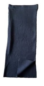 ZARA Skirt KNIT Ribbed Tube Grey Size Medium Slit - Picture 1 of 8