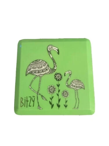LOT OF 10 Bitzy Flamingo Custom Makeup Compact Case-  New FREE SHIPPING - Image 1 of 1