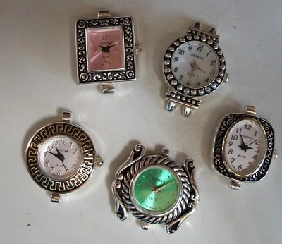 WOMEN SET OF 5 ASSORTED WATCH FACES FOR BEADING OR OTHER USE - Image 1 of 3