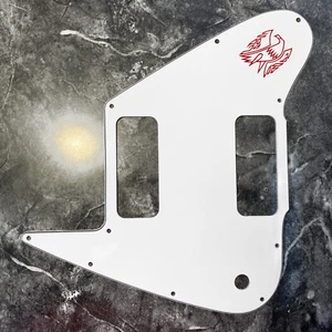 Golpeador blanco de 3 capas para Gibson Custom Shop 2 P90 Firebird sin reversa con calcomanía - Imagen 1 de 8