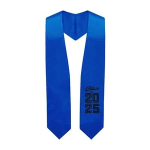 Endea Graduation Royal Blue Class of 2025 Graduation Stole/Sash - Picture 1 of 7