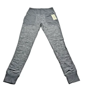 No Comment Cargo Fleece Joggers Womens Large L Black Sweatpants Outdoor Casual - Picture 1 of 11